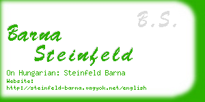 barna steinfeld business card